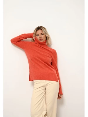 Just Cashmere Kaszmirowy sweter "Lexie" w kolorze pomarańczowym rozmiar: L