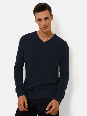 Just Cashmere Kaszmirowy sweter "Nathan" w kolorze granatowym rozmiar: M