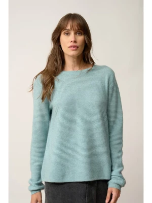 Just Cashmere Kaszmirowy sweter "Nethy" w kolorze turkusowym rozmiar: L
