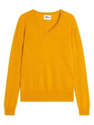Just Cashmere Kaszmirowy sweter "Nora" w kolorze żółtym rozmiar: XL