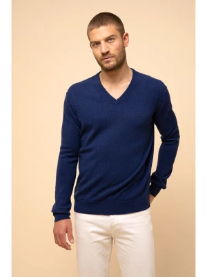 Just Cashmere Kaszmirowy sweter "Tom" w kolorze granatowym rozmiar: XL