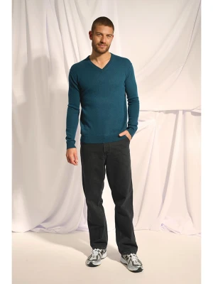Just Cashmere Kaszmirowy sweter "Tom" w kolorze morskim rozmiar: M