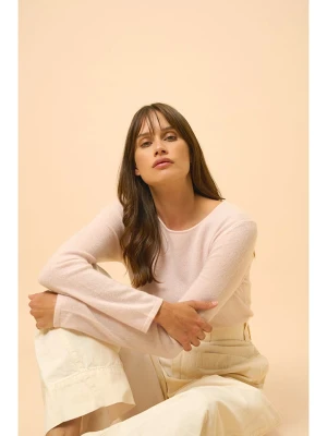 Just Cashmere Kaszmirowy sweter "Vivian" w kolorze jasnoróżowym rozmiar: XL