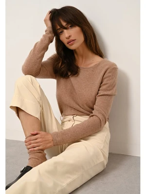 Just Cashmere Kaszmirowy sweter "Vivian" w kolorze karmelowym rozmiar: M