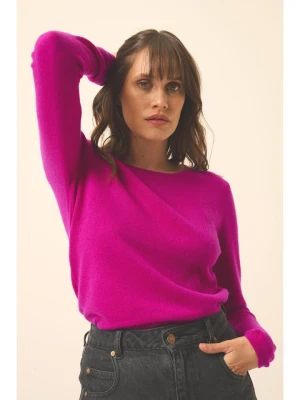 Just Cashmere Kaszmirowy sweter "Vivian" w kolorze różowym rozmiar: M