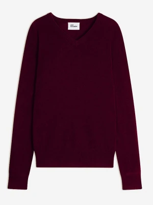 Just Cashmere Kaszmirowy sweter w kolorze bordowym rozmiar: XL