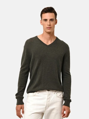 Just Cashmere Kaszmirowy sweter "Walt" w kolorze ciemnozielonym rozmiar: XXL