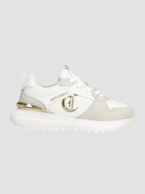 JUST CAVALLI Białe sneakersy Fondo Karina, Rozmiar 38