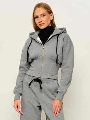 Just Cavalli Bluza | Slim Fit szary