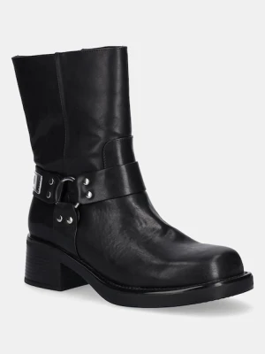 Just Cavalli botki damskie kolor czarny na słupku 79RA3S91ZSD61899