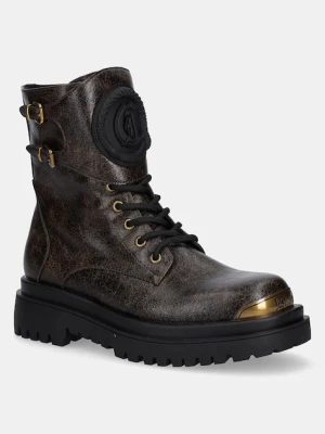 Just Cavalli buty męskie kolor brązowy 79QA3S92ZSD62747