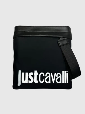 JUST CAVALLI Czarna torba męska Range Institutional Logosketch 3
