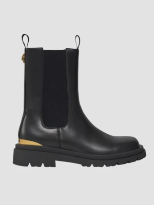 JUST CAVALLI Czarne botki Fondo Kaili Kombat, Rozmiar 41