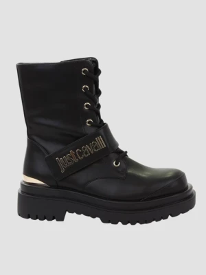 JUST CAVALLI Czarne damskie botki FONDO BOURNE, Rozmiar 37