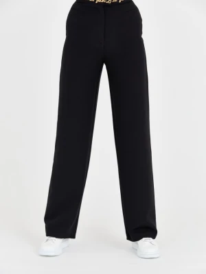 JUST CAVALLI Czarne damskie spodnie HW, Rozmiar 38