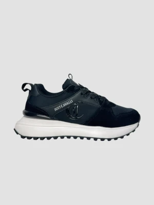 JUST CAVALLI Czarne sneakersy Fondo Karina, Rozmiar 39