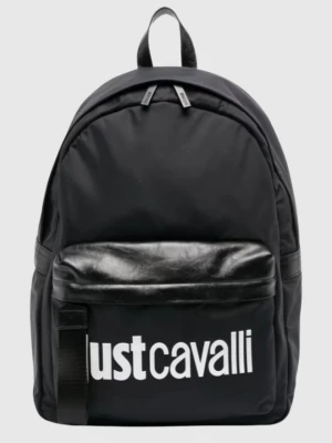 JUST CAVALLI Czarny damski plecak Range Institutional Logo