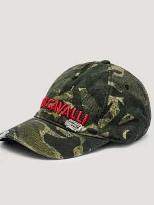 Just Cavalli Jeansowa bejsbolówka