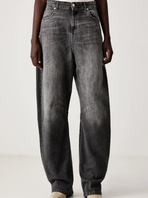Just Cavalli jeansy relaxed fit damskie szary