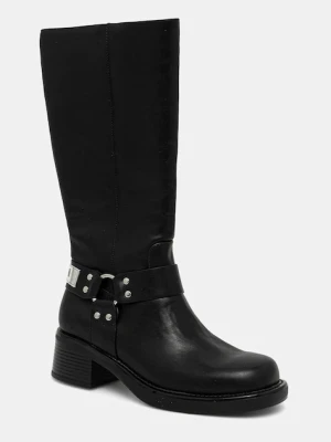 Just Cavalli kozaki damskie kolor czarny na słupku 79RA3S90ZSD61899