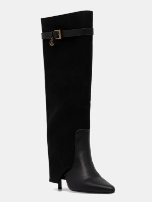 Just Cavalli kozaki kolor czarny na słupku 79RA3S04ZSD51899