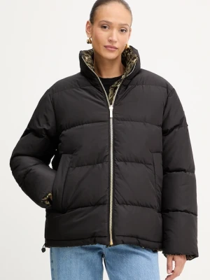 Just Cavalli kurtka dwustronna kolor zielony zimowa 79PAS422 CQDS5