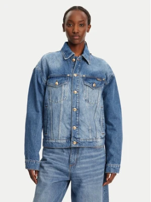 Just Cavalli Kurtka jeansowa 78PAS4O3 Niebieski Regular Fit
