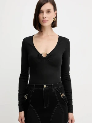 Just Cavalli longsleeve damskie kolor czarny 79PAH638 J0253