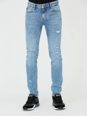 JUST CAVALLI Niebieskie męskie jeansy Super Slim Chain, Rozmiar 32