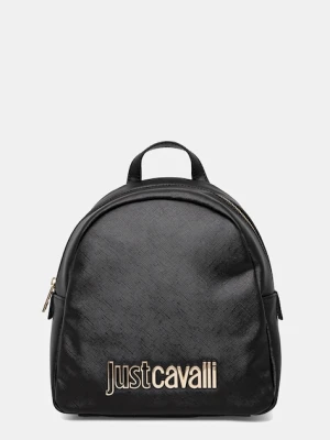 Just Cavalli plecak damski kolor czarny mały z aplikacją 79RA4BBD ZS766