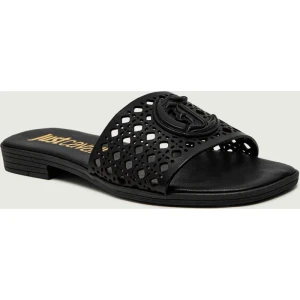 Just Cavalli Skórzane klapki FONDO ELISIE