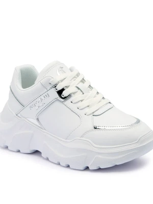 Just Cavalli Skórzane sneakersy