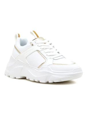 Just Cavalli Skórzane sneakersy