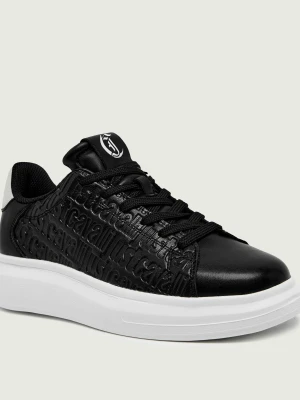 Just Cavalli Skórzane sneakersy DIS. 4 | zamsz
