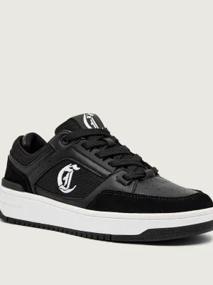Just Cavalli Skórzane sneakersy FONDO AZULA DIS.12