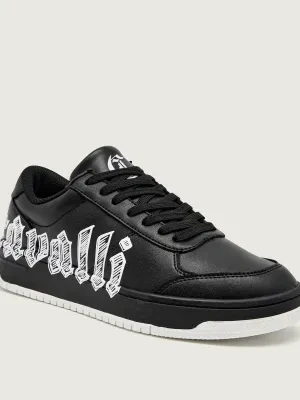Just Cavalli Skórzane sneakersy FONDO AZULA DIS.5