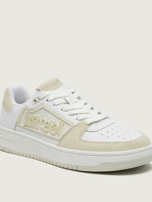 Just Cavalli Skórzane sneakersy FONDO AZULA DIS. 6 | zamsz