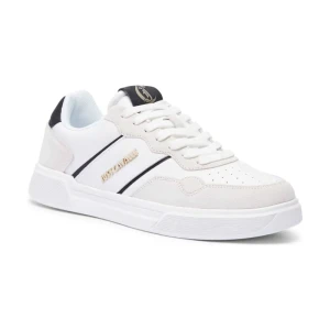 Just Cavalli Skórzane sneakersy FONDO MINIMAL DIS. 4