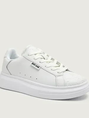 Just Cavalli Skórzane sneakersy FONDO URSA DIS. 1