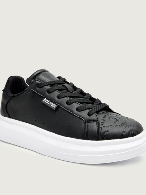 Just Cavalli Skórzane sneakersy FONDO URSA DIS. 1