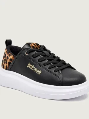 Just Cavalli Skórzane sneakersy FONDO URSA DIS. 2