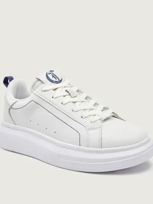 Just Cavalli Skórzane sneakersy FONDO URSA DIS. 3