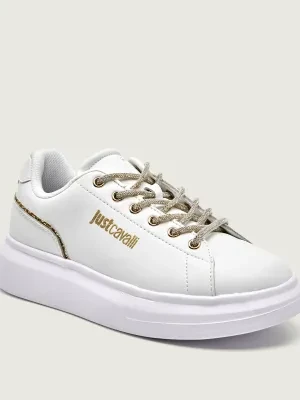 Just Cavalli Skórzane sneakersy FONDO URSA DIS. SB1