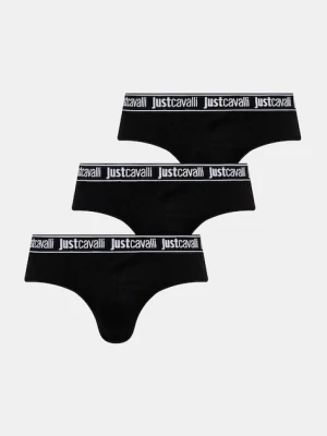 Just Cavalli slipy 3-pack kolor czarny 79OAJU01 CJUT2