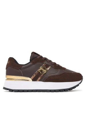 Just Cavalli Sneakersy 81RA3SJ2 ZPC51 Brązowy ciemny