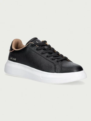 Just Cavalli sneakersy męskie skórzane czarny