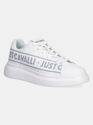 Just Cavalli sneakersy skórzane męskie kolor biały 78QA3SBCZPA95003