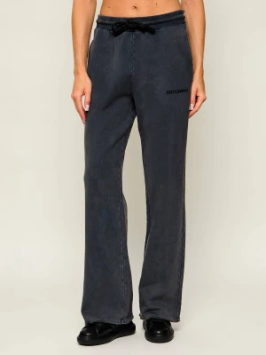 Just Cavalli Spodnie dresowe Acid Wash Dye | Loose fit grafitowy