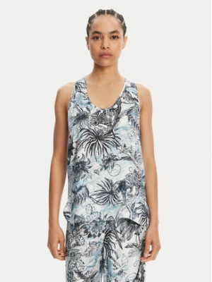 Just Cavalli Spodnie materiałowe 78PAA120 Niebieski Loose Fit