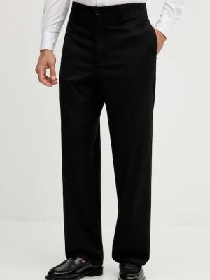 Just Cavalli spodnie męskie kolor czarny proste 79OAA117 N0463